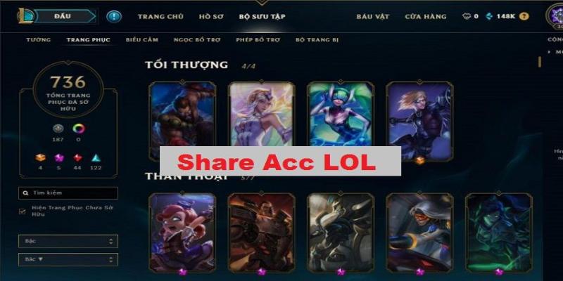 6 trường hợp game thủ thường share acc Liên Minh